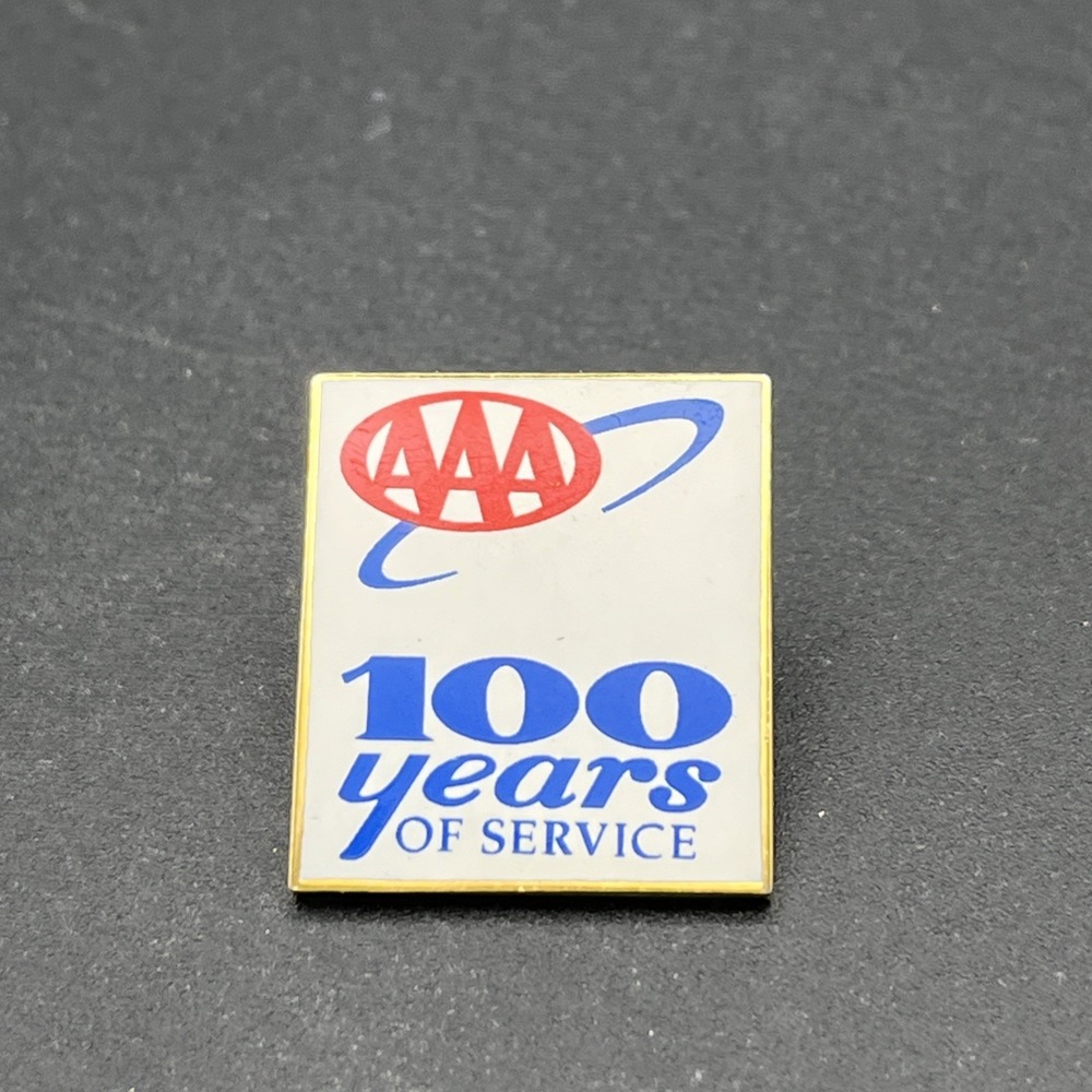 AAA Triple A 100 Years Of‎ Service Lapel Hat Pin